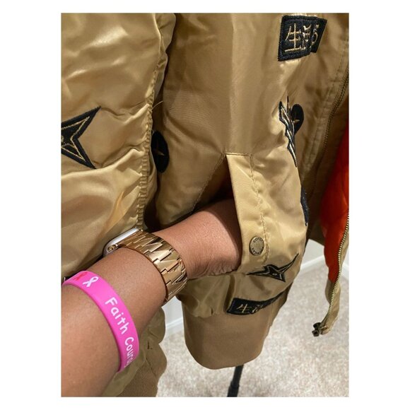 Men's American Stitch Brown Bomber Jacket - Size Medium (EUC) - Picture 8 of 11